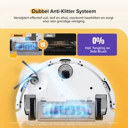Roborock Q7 M5 Set–Robotstofzuiger met dweilfunctie–10000 Pa sterke zuigkracht–Dubbel antiklitsysteem– 150 min gebruiksduur– LiDAR-navigatie–Stofzuigerrobot voor tapijt– Dierenharen–Wit–Q5 PRO Upgrade–2 Dweilen — thumbnail 4