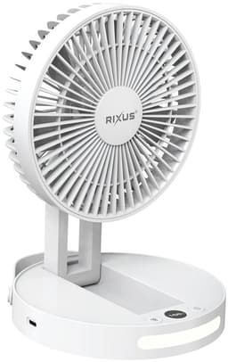 Rixus RXBF03 Portable Desktop Battery Fan White — thumbnail 2