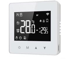 Slimme WiFi Thermostaat met Aanraakknop en Spraakbediening – Wekelijks Programmeerbaar en Nauwkeurige Temperaturregeling
