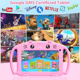 Kindertablet 7 Inch - Android Tablet voor Kinderen met Wifi, Quad Core, Dubbele Camera en Ouderlijk Toezicht — thumbnail 2