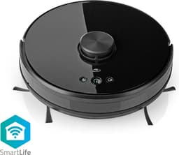Nedis SmartLife Robotstofzuiger - Navigatiemethode: Laser navigatie - Wi-Fi - Capaciteit opvangreservoir: 0.6 l - Automatisch opladen - Maximale gebruiksduur: 2 uur - Zwart - Android / IOS — thumbnail 2