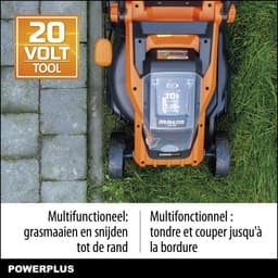 Powerplus Dual Power accu grasmaaier POWDPG75561 - 20 V, 340 mm Ø grasmachine, zonder accu en lader, met grasopvangsysteem en achteruitworp — thumbnail 4