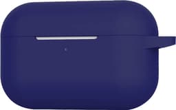 Case - Geschikt voor Apple AirPods Pro 2 - Siliconen Hoes met Clip - Silicone Hoesje Cover - Donkerblauw — thumbnail 5