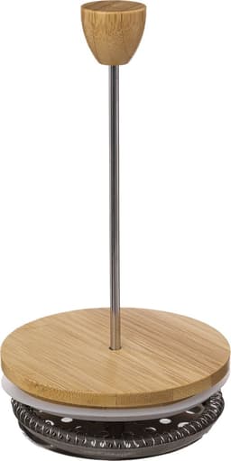 Secret de Gourmet French press cafetiere - glas/bamboe - 1 liter — thumbnail 4