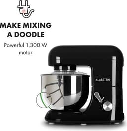 Klarstein Küchenmaschine, Knetmaschine mit 5L Schüssel, 2000W Profi Küchenmaschine mit Knethaken und Schneebesen, Universal Küchenmaschine mit 6 Stufen, Teigmaschine zum Rühren, Kneten und Aufschlagen — thumbnail 3