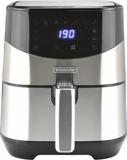 Airfryer XXL - Bourgini Heteluchtfriteuse - Digitaal display met touch control - 4 Liter inhoud / geschikt voor 1kg friet - Metalen behuizing- Bak met 65% minder vet — thumbnail 1