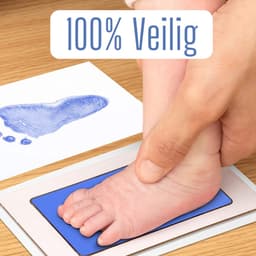 Baby Yaya inktset - Baby - voetafdruk - handafdruk - jongen - kraamcadeau - babyshower - baby geschenkset - blauw — thumbnail 5