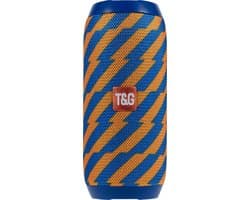 Pulver draadloos Speaker Oranje & blauw - Muziek box - TG Prox - 10 watt - Speakers – Draadloos – werkt op bluetooth