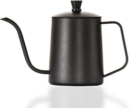 House of Husk Slow Coffee Ketel - Zwart - Pour Over Kettle - Gooseneck kettle - Heet Water Ketel - Coffeemaker - RVS - Cafetière - Pour Over - Koffie - 600 ml — thumbnail 1