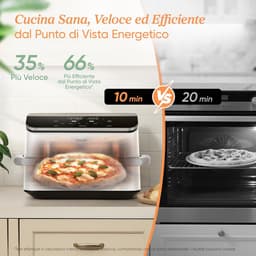 Grote Heteluchtfriteuse 10 Liter met Dubbele Mand, 7-in-1, 2800W, Voor Gezond Frituren — thumbnail 2