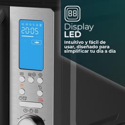 Magnetron – Microgolfoven – Combimagnetron – Mini-oven – Keukenoven – 26 Liter Inhoud – 900 Watt Vermogen – Convectie- en Grillfunctie – 20 Kookprogramma's — thumbnail 3