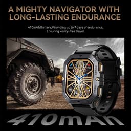CUBOT C28 Smartwatch - Hartslag, Bloedzuurstof, Slaap Monitoring Smartwatch - 100+ Sportmodi - Muziekspeler - 410 mAh Batterij - Unisex Fitnesshorloge Smartwatch - Android iOS - Zwart — thumbnail 2
