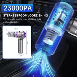 Mini Stofzuiger Draadloos - Kruimeldief - Auto Stofzuiger — thumbnail 2