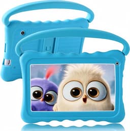 Kindertablet 7 Inch met Beschermhoes – Touchscreen Tablet voor Kinderen, 2GB RAM + 32GB Opslag, Dual Camera, Ouderlijk Toezicht, WiFi & Bluetooth (Blauw) — thumbnail 1