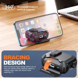 Telestore - AirPods Pro 3 Carbon hard case cover - Carbon hybride grijs hoesje Beschermhoes - AirPods pro 3 Cover - hoesje geschikt voor Apple Airpods pro 3 - Zilver / Grijs - Carbon hard cover - met MagSafe functie — thumbnail 2