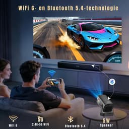 DYNA® Mini beamers - Projector - Mini beamer - Zwart - 18cm x 16cm x 7cm — thumbnail 5
