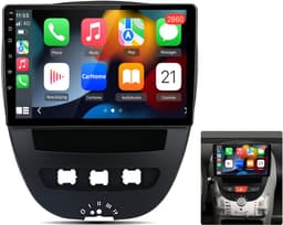 Junsun Android 15 Autoradio Geschikt voor Toyota Aygo/Citroën C1/Peugeot 107 - 1+32GB - GPS-multimedianavigatie - Stuurwielbediening - WiFi - 10 Inch TouchScreen - RDS - USB — thumbnail 1