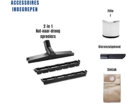 DYNA® Steelstofzuiger met snoer - Steelstofzuiger - Stofzuiger - Blauw - ‎47cm x 39cm x 36cm — thumbnail 2
