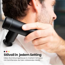 Compact massagepistool voor snelle regeneratie en pijnverlichting - Draagbaar en stil met app-expertvideo's — thumbnail 3