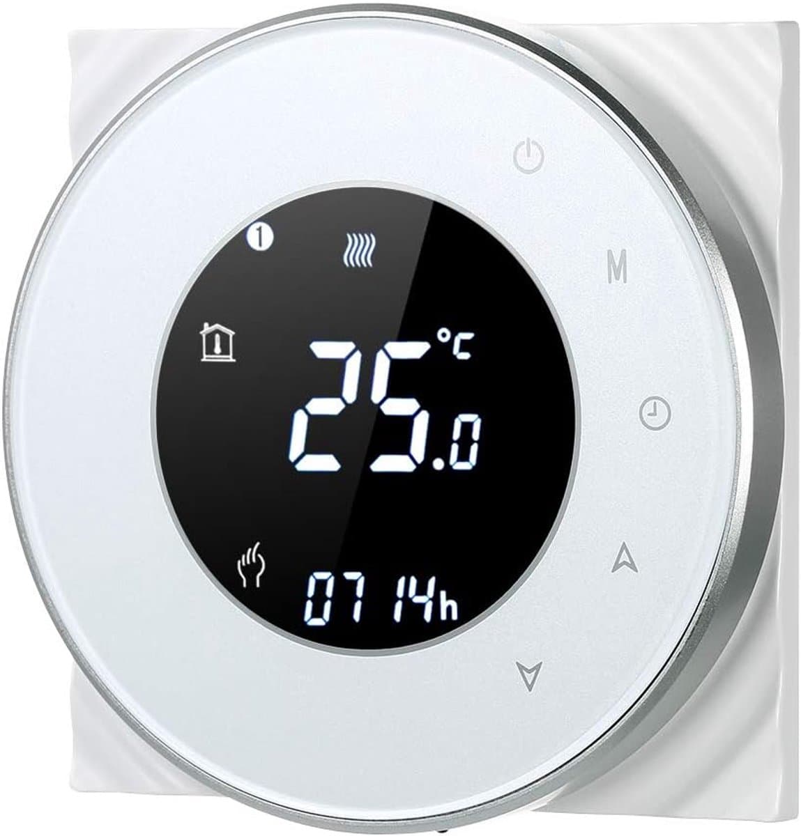 Draadloze Programmeerbare WiFi Thermostaat voor Gasboiler met LCD Touchscreen en Spraakbediening — afbeelding 1