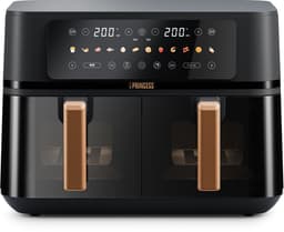 Princess 182272 Dubbele Airfryer - 2x 4.5L - 9 liter - 2 manden - XXL - Touchscreen - Kijkvenster - 12 programma's - 3100W — thumbnail 3