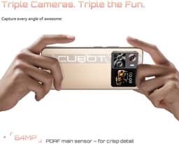 CUBOT X100 Smartphone - 5G - 16GB RAM - 256GB ROM - 5100 mAh - 6.88 inch 120Hz - Android 15 - NFC - OTG - Gouden — thumbnail 4