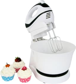 RWB® Mixer met Mengkom - Keuken Mixer - Mix Machine - Wit - ‎20 x 27 x 19 cm — thumbnail 2