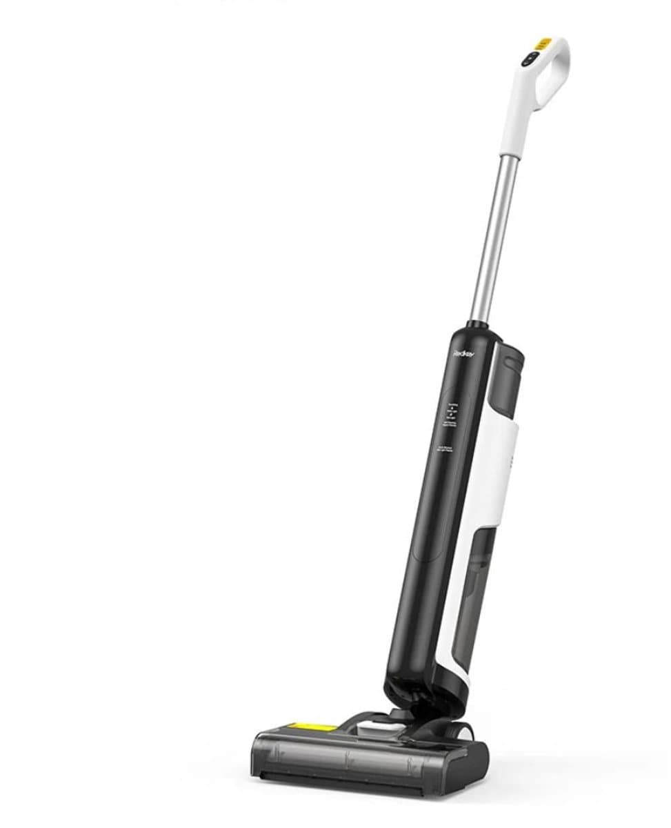 Paco Goederen® Draadloze nat-droogstofzuiger - Slimme dweilfunctie - Slim huishoudapparaat - tapijtreiniger stofzuiger - draadloze stofzuiger -Vloerwashandgreep - Zakloze Stofzuiger — afbeelding 1