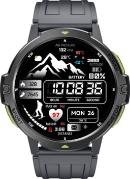 Knobbout 1.46“Scherm(4cm) Advanced GPS Sport Smartwatch – Sportcapaciteit & Traininganalyse - GNSS Satellietnavigatie - GOMORE Trainingsalgoritme - Lactaatdrempel Test - 30 m Waterdicht- 500mAh - Grijs — thumbnail 3
