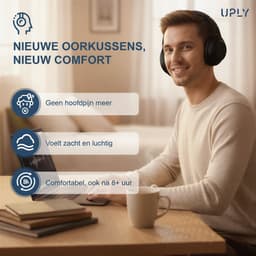 Set Oorkussens voor Sony Koptelefoon – WH-1000XM4 Oorkussen – WH-1000XM4 - Kunstleer met Traagschuim — thumbnail 3