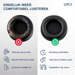Set Oorkussens voor Corsair Koptelefoon - Virtuoso RGB Wireless Oorkussen - RGB Wireless/XT/SE Gaming - Kunstleer met Traagschuim — thumbnail 2