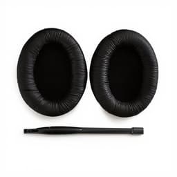 Set Oorkussens voor Sennheiser Koptelefoon – HD201 Oorkussen – HD201/HD206/HD180/HD200 Pro - Kunstleer met Zacht Schuim — thumbnail 1