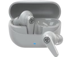 JLab Go Pods ANC Draadloze Oordopjes Met Noise Cancelling - Oortjes Draadloos Bluetooth - 26 uur Batterijduur - Hybrid ANC - Equalizer EQ4 App - Multipoint - Fast Charging Case - Wit