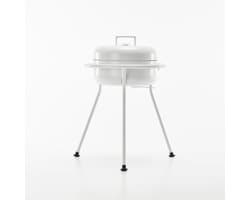 ZEE - KORO - Barbecue - Poedergelakt staal - Wit