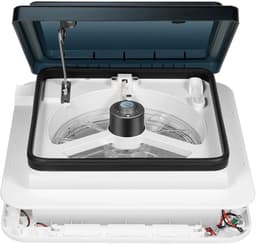 Cellista Dakventilator Camper 12V - RV Ventilator Met LED Verlichting - Dakluik Ventilator - Lucht Ventilator Caravan - 5-35m³/min Luchtstroom - 10 Bladen — thumbnail 1