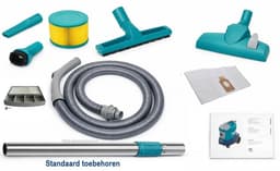 Wetrok Comfort 11 met HEPA filter, COMPLEET PAKKET, Krachtige Zuigkracht, Professionele Stofzuiger – 900W – Zeer Stil (56 dB) – 12 m Kabel – Industriële Stofzuiger – Incl. 10 gratis stofzuigerzakken — thumbnail 4