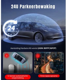 RONN® Dashcam Voor en Achter - Dashcam - Dashcam Voor Auto - Zwart - 5cm x 12cm x 7cm — thumbnail 5