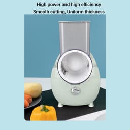 Elektrische Groentenhakker - Keukenmachine Snijder - Snel Ingrediënten Bereiden - Draadloos Oplaadbaar Ontwerp - 1200 mAh Batterij - Groen — thumbnail 5