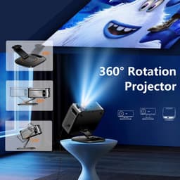 Trexxo - Beamer - Projector - Beamer 4K - Home Theater Projector - 40000 Lumen - Android 12.0 - Wifi - Bluetooth - 360 graden rotatie — thumbnail 5