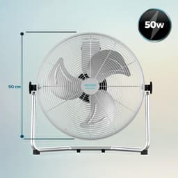 Industriële Ventilator - Krachtige Verkoeler - Grote Ruimtes - 100% Koperen Motor - 45 cm Bladen - Metaal — thumbnail 1