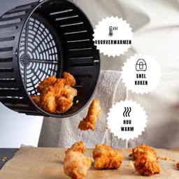 Nexvo® Mini Airfryer - Airfryer - Heteluchtfriteuse - Compact - Zwart - 28cm x 29cm x 37cm — thumbnail 5