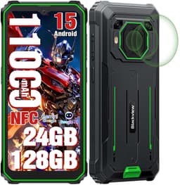 Blackview BV6200 Plus Robuuste Smartphone 4G - 24GB RAM - 128GB - 6,56 inch - 11000mAh - IP68/IP69K Outdoor telefoon - Dual SIM - Android 14 - NFC - GPS - Groen — thumbnail 1