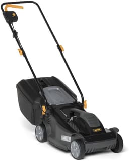 Elektrische grasmaaier - Snoer maaier - Gazon onderhoud - Krachtige motor - 40L opvangbak - Geel — thumbnail 1