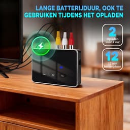 Bluetooth Transmitter & Receiver 3 in 1 - BT 6.0 - 3.5MM AUX / RCA / Optisch / Coaxiaal - Bluetooth Zender - Bluetooth Ontvanger - Bluetooth Transmitter - Bluetooth Receiver - DAC Converter - Ultra — thumbnail 4