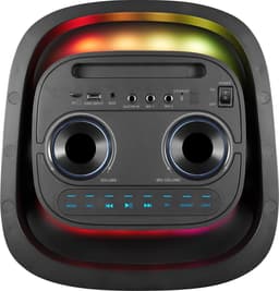 VolkanoX Partybox Paramount - Bluetooth Speaker 320W - Karaoke Set - Muziek Box - Microfoon - LED verlichting - TWS Koppelbaar - Gitaar ingang - Zwart — thumbnail 2