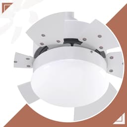 Glitzerlife - Plafond ventilator met verlichting - Ventilator lamp plafond - stille plafondventilator - stil met afstandsbediening en timer - Ø75cm - wit - plafondlampen met ventilator voor woonkamer en slaapkamer — thumbnail 2