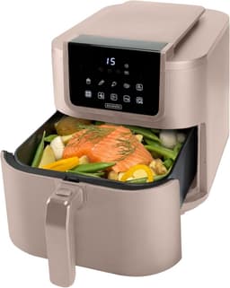 Airfryer - Heteluchtfriteuse - Gezond Frituren - PFAS Vrije Coating - 8 Liter - Beige — thumbnail 2