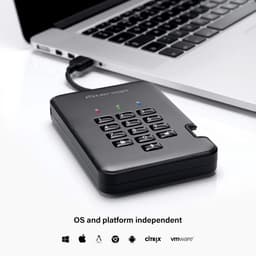 Beveiligde Externe Harde Schijf 500 GB met PIN Code en Hardware Versleuteling — thumbnail 3