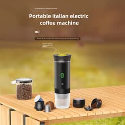 MakkelijkMooi Draagbare Koffiemachine 2-in-1 Serie - Koffiezetapparaat - Koffiecups - Espressomachine - Compact Design - Voor Thuis & Outdoor - Eenvoudig Schoonmaken — thumbnail 5
