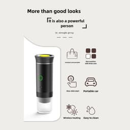 MakkelijkMooi Draagbare Koffiemachine 2-in-1 Serie - Koffiezetapparaat - Koffiecups - Espressomachine - Compact Design - Voor Thuis & Outdoor - Eenvoudig Schoonmaken — thumbnail 3